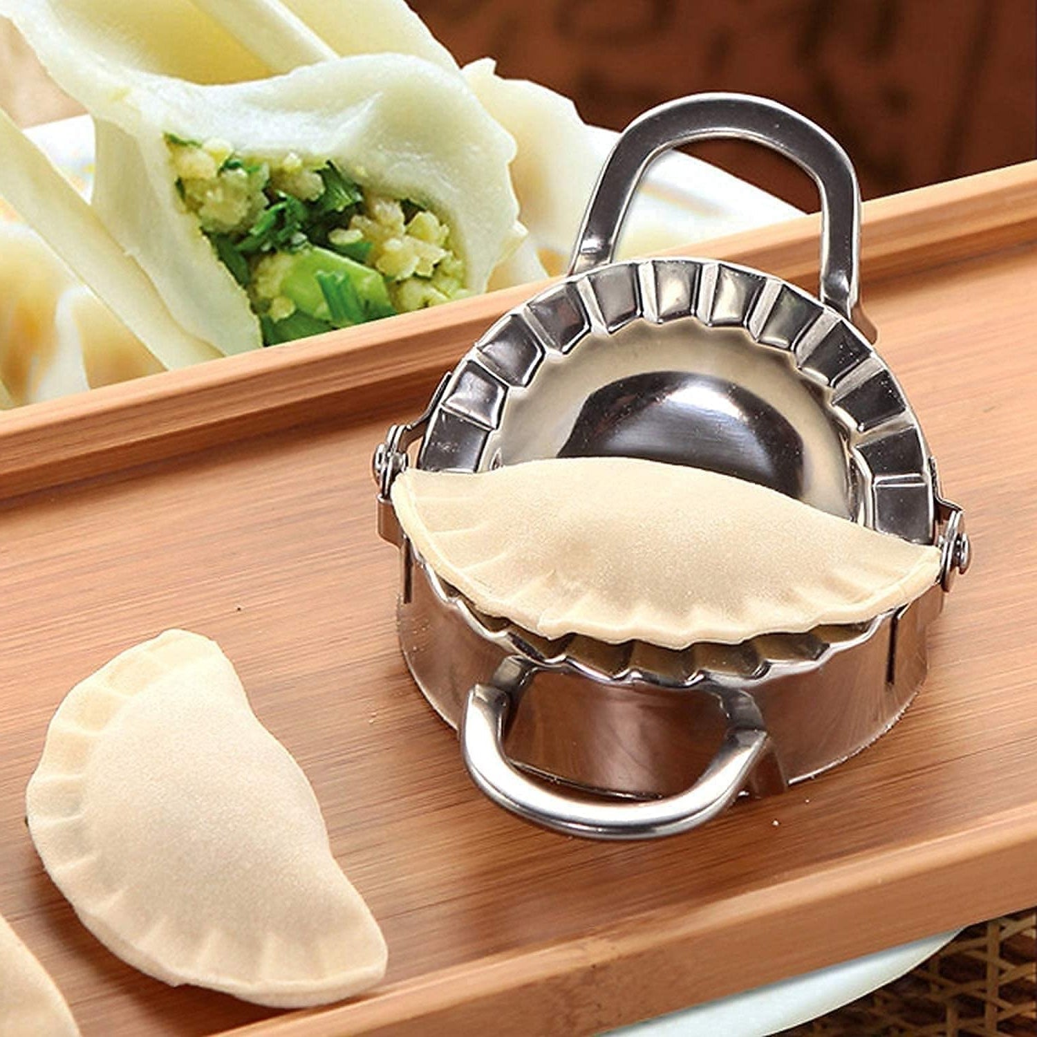 2389 Dumpling Mold, Never Rusty Strong Convenient Stainless Steel Dumpling Maker Durable for Home (1 Pc) 2389 Dumpling Mold, Never Rusty Strong Convenient Stainless Steel Dumpling Maker Durable for Home (1 Pc)
